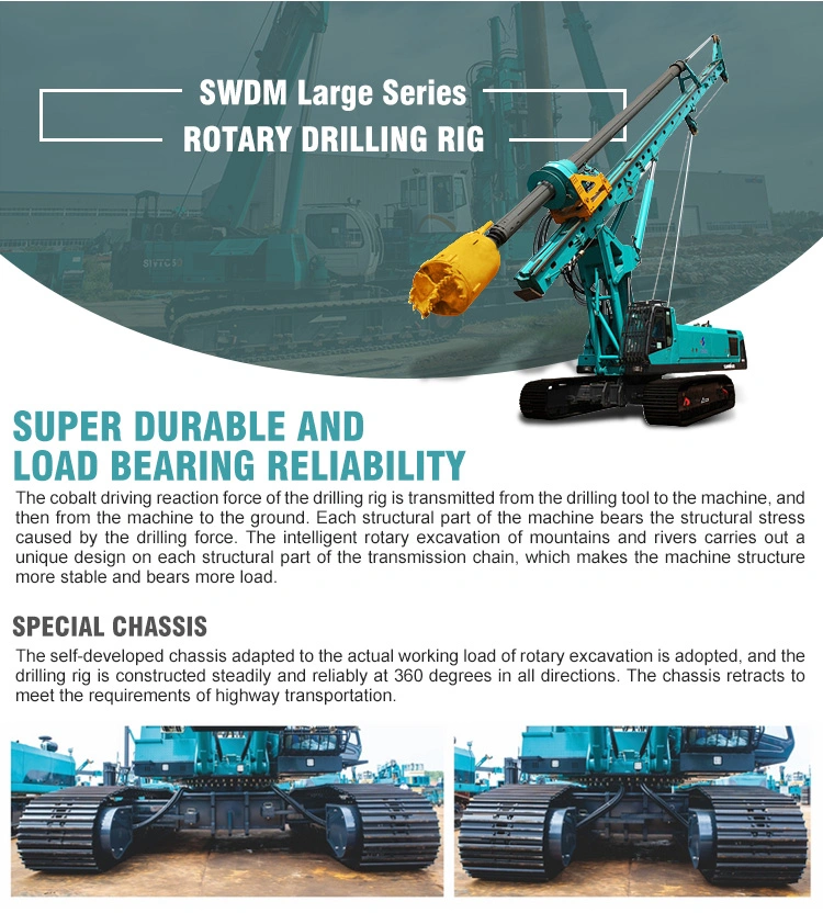 Sunward Swdm160-600W Rotary Drilling Rig Portable Low Price