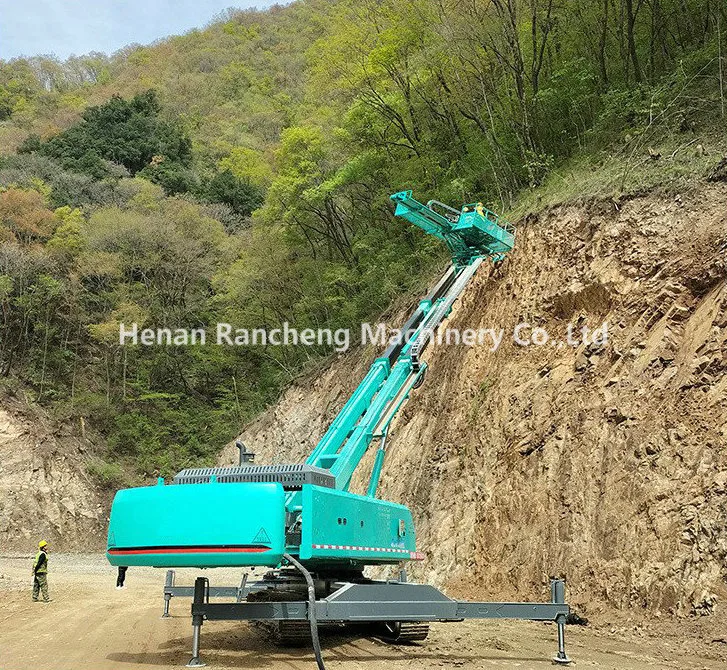 High Lifting Slope Protection Anchor Drilling Rig/10-40m Crawler Mounted with Cab Anchor Drilling Rig/360 Degree Drillin Machine for Sale