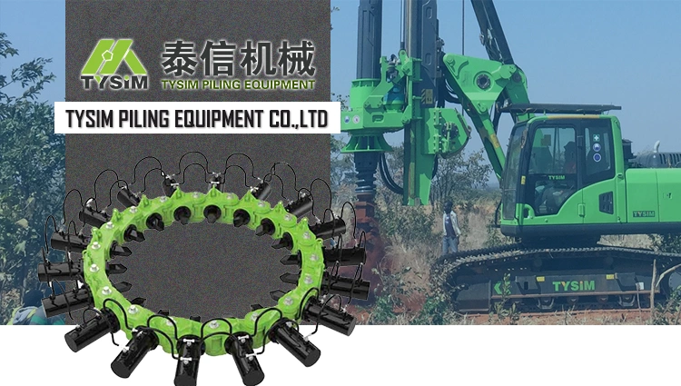 Mini Excavator Auger /Concrete Coring Machine/Hydraulic Pile Driver Machine Tysim Kr220c Rotay Rig