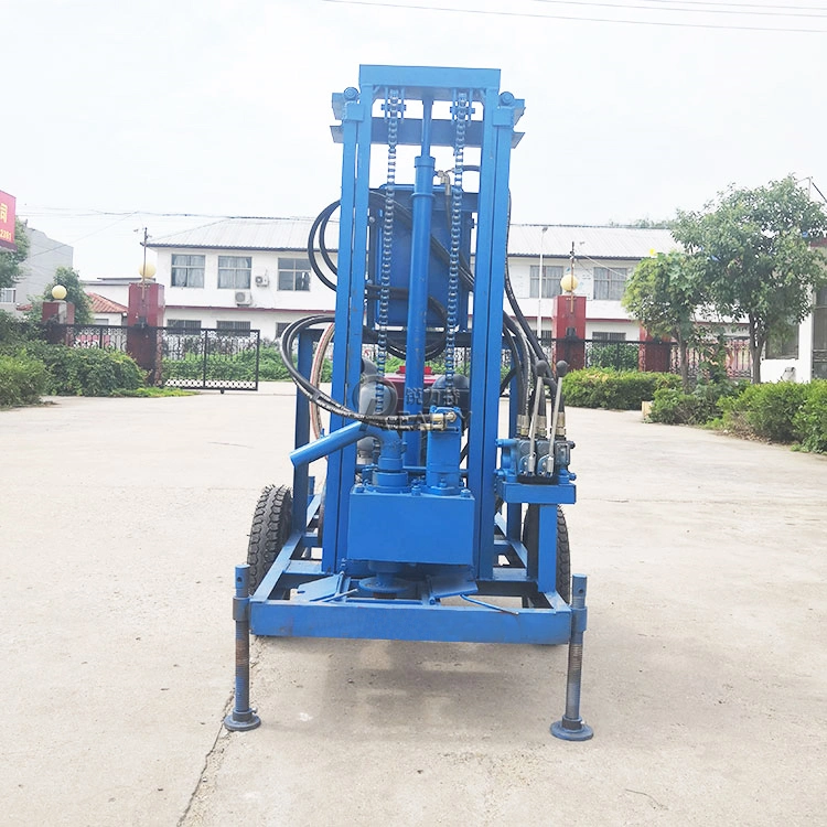 22HP Diesel Deep Water Well Core Drilling Rig Machine 100m Hydraulic Mine Drilling Rigs Rotary Hole Borehole Drill Machines for Sale