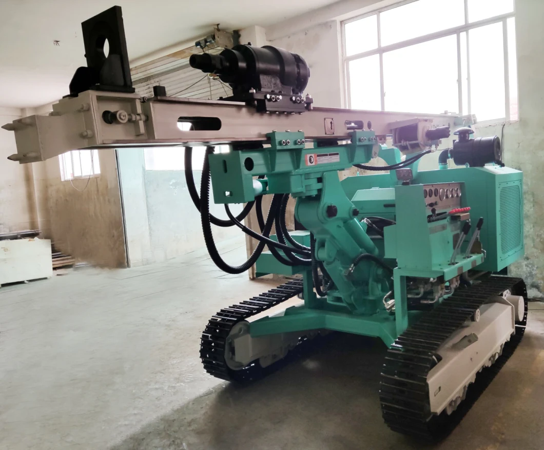 Photovoltaic PV Project Use Ground Solar Screw Pile Driver Soil Nailing Drilling Machine