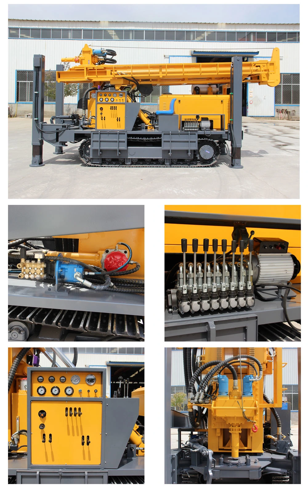 Hydraulic Trailer Mounted Tunnel Joystick Easy Control Rotary Pile Coring Drilling Rig