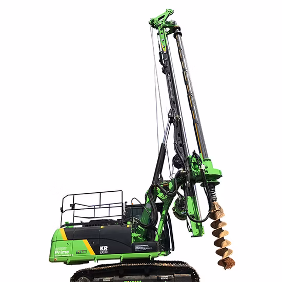 パイルドライバー、オーガードリル、連続飛行オーガードリル、Tysim Kr90m Cfa ロングスパイラルロータリー掘削リグ、最大杭深さ 30m